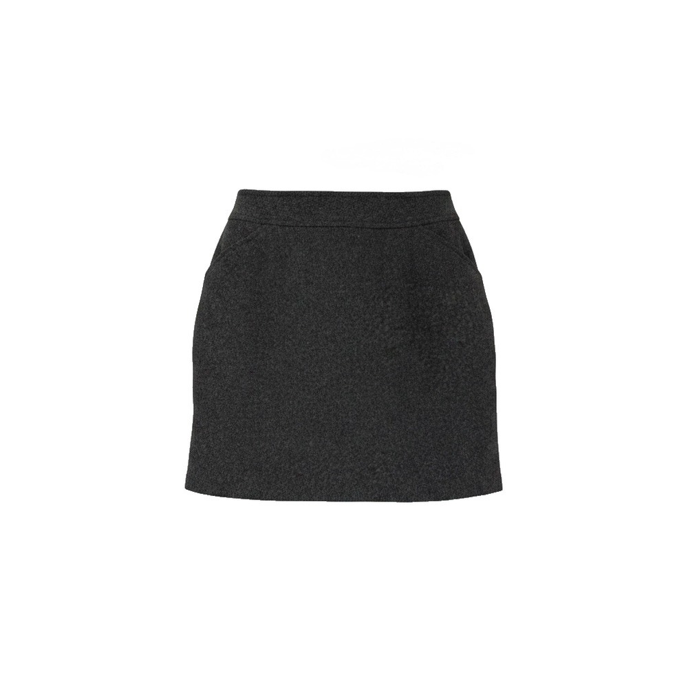 Old Navy Vintage Mini Skirt Womens 6 Charcoal Gray Wool Blend Pockets Preppy